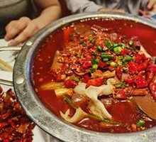 Spicy Boiled Blood Curd in Pot