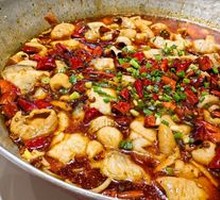 Cold Pot Pig Intestine Fish