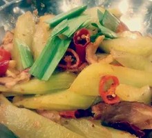 Cured Pork with Asparagus