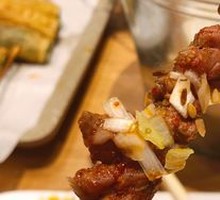 三分熟牛肉片 5串