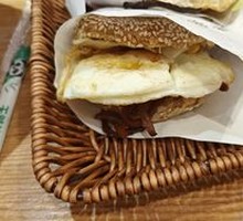 Scallion pancake with egg