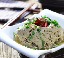 Old Beijing Tofu with Mustard Greens