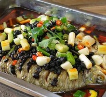 Stinky Bean Sauce Grilled Fish