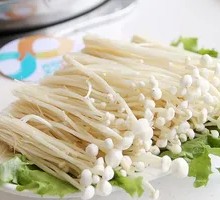 Fried Enoki Mushrooms
