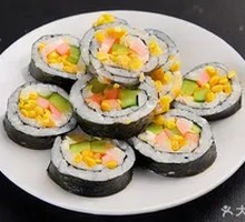 Corn and Seaweed Rice Roll