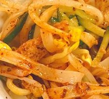 Stir-fried Cold Noodles with Beef Tendon Noodles