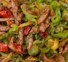 Sliced Beef with Green Pepper