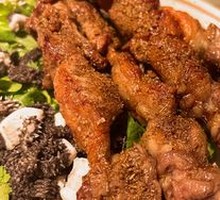 Lamb Skewers on Red Willow Branches