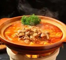 Braised Beef Tendon and Brain in Clay Pot
