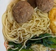 Lion Head Egg Scallion Oil Noodle Soup