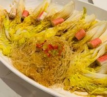 Crab Meat with Vermicelli and Baby Bok Choy