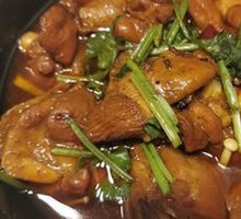 Stewed Chicken Rice with Fish Dumplings