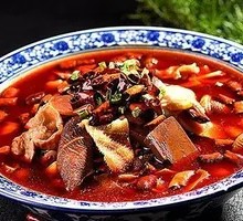 Sichuan Style Hot Pot with Blood Slices