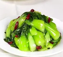 Stir-fried Baby Bok Choy with Rice