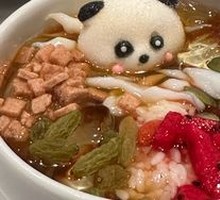 Sweet rice wine almond ice jelly