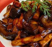 Braised Sea Cucumber with Green Onion