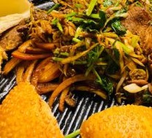 Iron Plate Grilled Meat