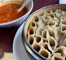 Potato Slices with Buckwheat Noodles
