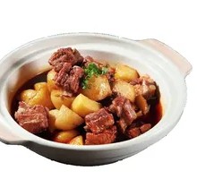 Braised Pork with Potatoes over Rice