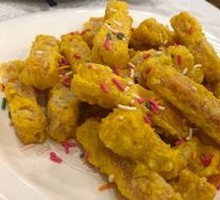 Salted Egg Yolk Baked Pumpkin