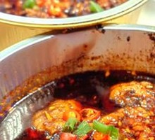 Aluminum-wrapped pig brain flower