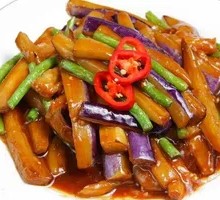 Eggplant and Green Bean Stir-Fry