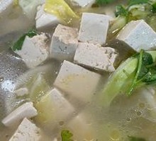 Braised Cabbage and Tofu in Clay Pot