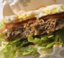 No-Bread Egg Soul Beef Burger