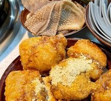 Egg-fried glutinous rice cake