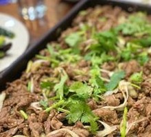 Grilled Beef on Iron Plate