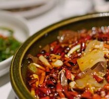 Spicy Dan Dan Noodles with Blood Sausage