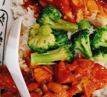 Kung Pao Chicken with Sauce Chicken Rice