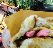 Meat Sausage Pancake