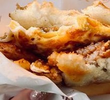 Flatbread with Egg and Pork Tenderloin