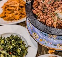 Grilled Meat on Iron Skillet