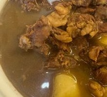 Braised Beef Tendon and Brain煲