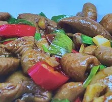 Stir-fried Intestines with Green Pepper Rice Bowl