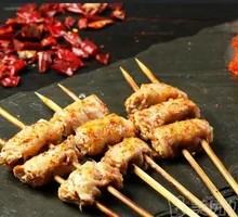 Pork Belly Wrapped with Pickled Cabbage Skewers