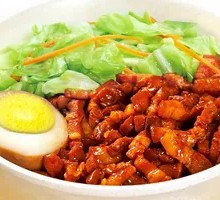 Grilled Meat & Braised Pork Rice Combo