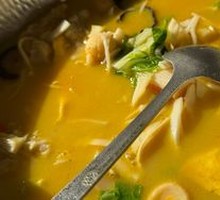 Egg Dumpling with Crispy Pork