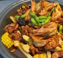 传统酱香大虾炒鸡