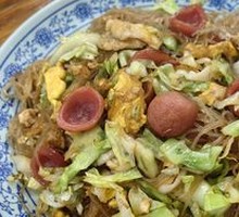 Sausage Egg Fried Rice Noodles