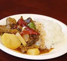 Large Plate Chicken Rice