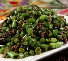 Minced Pork with Green Beans and Preserved Vegetable