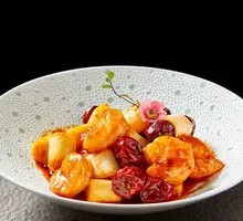 Kung Pao Black Tiger Shrimp Balls