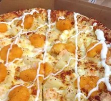 Sweet Pineapple Shrimp Pizza