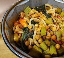 Chicken and Celery Fried Rice Noodles