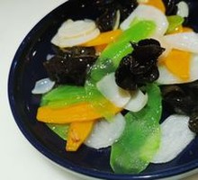 Braised Pumpkin with Lily Bulb and Seasonal Vegetables