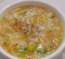 Seasonal Vegetable Sprouted Rice Porridge