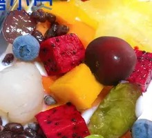 Mango Banana Red Bean Fruit Salad
